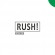 Клише штампа "Rush!" (зелёное - среднее) с рамкой
