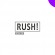 Клише штампа "Rush!" (фиолетовое - среднее) с рамкой